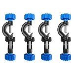 QWORK 4-Pack Right Angle Lab Stand Clamp Holders