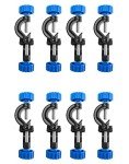 QWORK 8-Pack Aluminum Lab Stand Clamp Holder