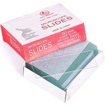 50 Microscope Slides with 100 Pre-Cleaned Cover Slips