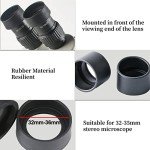 AUNMAS 2pcs Soft Rubber Eyepiece Covers for Microscopes