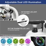Dual LED Biological Microscope Kit with Phone Adapter