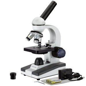 AmScope M150 Portable LED Monocular Microscope Kit
