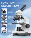 Biological Microscope Set for Students and Home Use