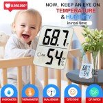 Antonki Digital Thermometers and Humidity Monitors - 2 Pack