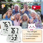 Antonki Digital Thermometers and Humidity Monitors - 2 Pack
