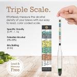 Brewer's Elite Hydrometer for Beer, Wine, Mead