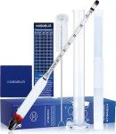 Alcohol Hydrometer Testing Kit with Test Jar