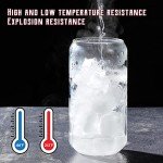 8-Pack Can-Shaped Drinking Glasses with Straws