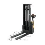 Electric Lift Stacker Forklift - 3300LB Capacity