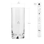 Krosno Mixology Water Juice Glasses, Set of 6