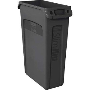 Rubbermaid 23 Gal Slim Jim Trash Can Pack of 4