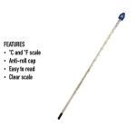Glass Thermometer -10 to +110°C, 300mm Length