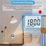 Energy Monitor Plug with Backlight and Overload Protection