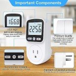 Energy Monitor Plug with Backlight and Overload Protection