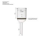 60mL Lab Glass Buchner Funnel with Medium Disc