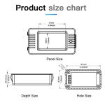 Digital AC Amperage Voltage Power Panel Meter