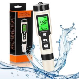 4-in-1 Hydrogen Water Tester with pH & Temp
