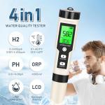 4-in-1 Hydrogen Water Tester with pH & Temp