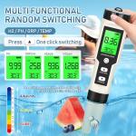 4-in-1 Hydrogen Water Tester with pH & Temp