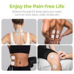 AUVON 48 Pcs Reusable TENS Unit Pads, 2"x2