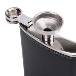 4 Pack Stainless Steel Hip Flasks with Funnel