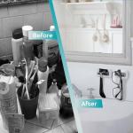 Self-Adhesive Shower Razor Holder Hooks - 2 Pack