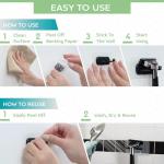 Self-Adhesive Shower Razor Holder Hooks - 2 Pack