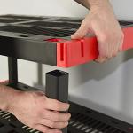 Durable 5-Tier Interlocking Storage Rack, 200lbs/shelf