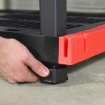 Durable 5-Tier Interlocking Storage Rack, 200lbs/shelf