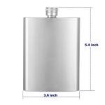 Stainless Steel 8oz Hip Flask Funnel Set