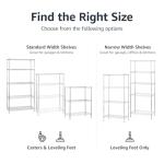 Amazon Basics Adjustable Storage Rack - 340 kg Capacity