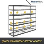 SafeRacks Garage Storage Rack - Hammertone Finish
