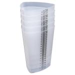 Triangular Plastic Beakers 32oz (5 Pack)