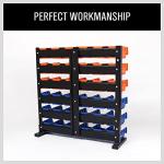 Horusdy 44-Piece Wall-Mounted Storage System