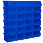 Akro-Mils Stackable Hanging Storage Bins - Red, 6 Pack