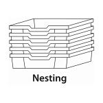 Gratnells Shallow F2 Kiwi Green Antimicrobial Storage Bins