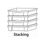 Gratnells Shallow F2 Kiwi Green Antimicrobial Storage Bins