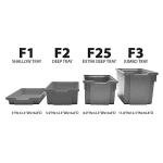 Gratnells Shallow F2 Kiwi Green Antimicrobial Storage Bins