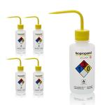 Isopropanol Safety Wash Bottles, Set of 4