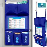 Royal Blue Flame Retardant PPE Isolation Door Caddy