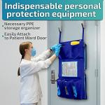 Royal Blue Flame Retardant PPE Isolation Door Caddy