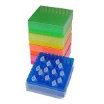 81-Well Freezer Rack with Lid - Assorted Colors