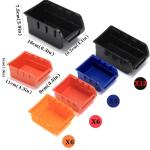 MULSAME Wall-Mounted 30PCS Storage Bins Organizer