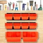 Wallmaster Wall Mounted Tool Storage Bins