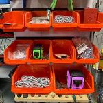 Wallmaster Wall Mounted Tool Storage Bins
