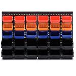 MULSAME Wall-Mounted 30PCS Storage Bins Organizer