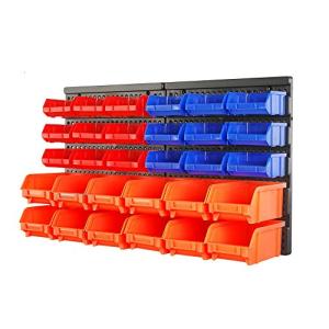Wall-Mount Storage Containers, 30-Piece Set