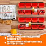 16 Plastic Storage Containers with Hanging Rack