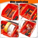 16 Plastic Storage Containers with Hanging Rack