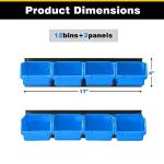 Ultrawall Wall-Mounted Storage Bins - 12 Pack